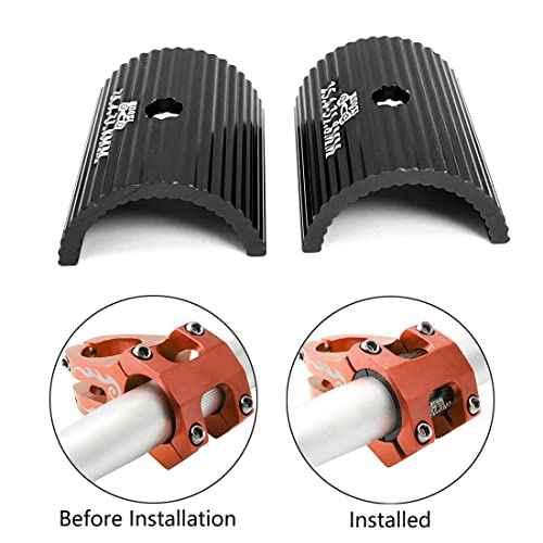 1Pair Bike Handlebars Shim Bicycle Clamp Spacers 25.4-31.8MM Conversion Adapter Cycling Aluminum Alloy Stems Reducer Mountain Bike Parts and Components