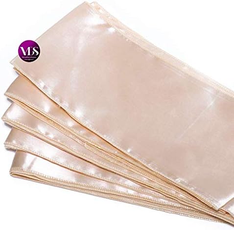 VDS Satin Chair Sashes Chair Cover Back Tie Sateen Bows Ribbon for Wedding Birthday Graduation Engagement Ceremony Event Party Banquet Venue Hotel All Dining Chair Decoration (200PC) (Cream)