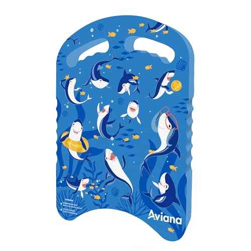 Junior Kickboard Buoy for Youth Children & Toddlers Swimming Aid & Exercise Training Board for Kids to Learn to Swim with Kick Boards in Pool BPA Free Shark