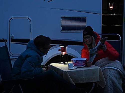Thermoelectric Oil Lantern; Converts Heat into Electricity to Power Bright LED Lights. For Camping, Power Outages, Reading and Hiking