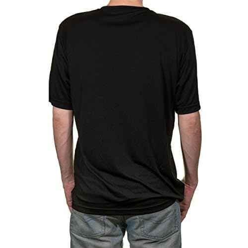 NHL Mens Loose Fit Performance Rashguard Wicking Short Sleeve Shirt