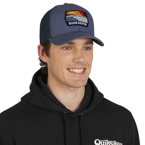 Quiksilver Men's Premium Cotton Adjustable Snap Back Logo Baseball Cap