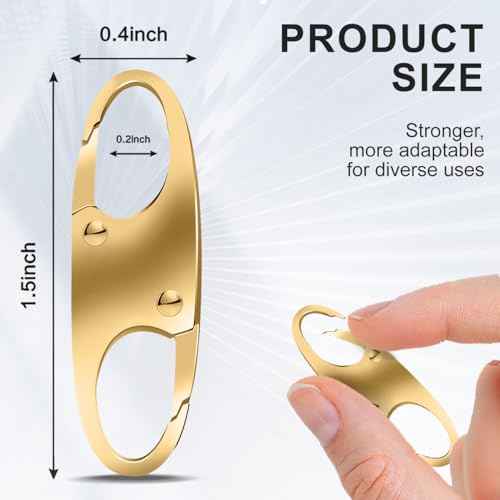 24 Pcs Zipper Clips Anti Theft Dual Opening Design Zipper Locks Small S Carabiner Clip Theft Clasp for Backpack Purse Luggage Suitcase