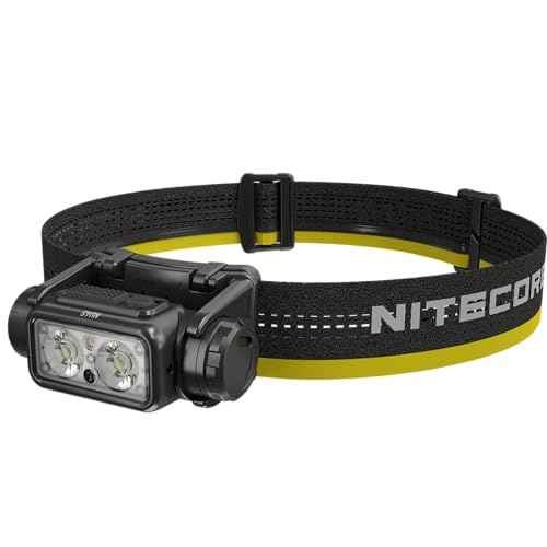 Nitecore NU45 1700 Lumen Headlamp, USB-C Rechargeable Fast Charging, Long Runtime for Camping, Running, or Work, with Auxilary White Reading Light and Red Light