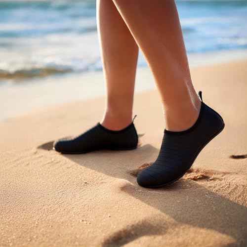 Metog Men Women Water Shoes Quick-Dry Aqua Socks Barefoot Slip-on for Beach Swim Sport Surf Yoga Exercise
