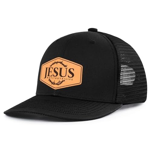 Leather Patch Truker Hat for Men & Women