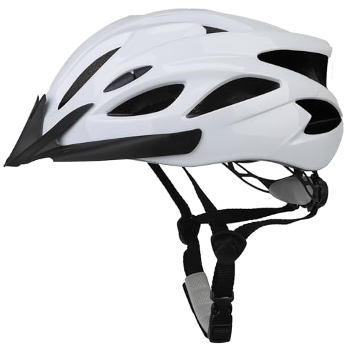 Adult Cycling Bike Helmet, Lightweight and Adjustable with Pads&Visor for Men and Women,Premium Quality Airflow Unisex Bicycle Helmet,Suggested Fit 57-62 cm