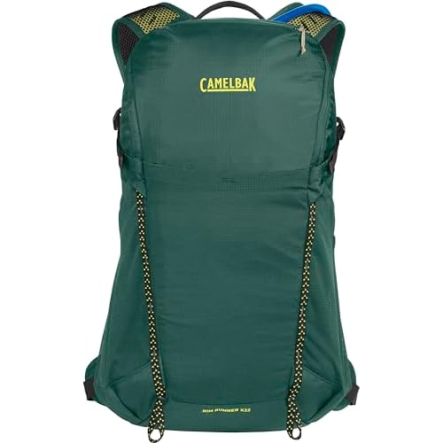 CamelBak Rim Runner X22 Hiking Hydration Backpack with 1.5L Crux Reservoir, Bistro Green