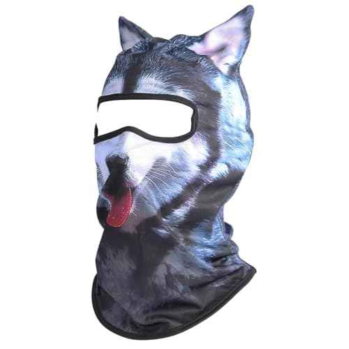 3D Cat Ski Balaclava Sheisty Face Mask with Ears Cute Animal Ski Mask for Music Festivals Raves Party Outdoor Activities