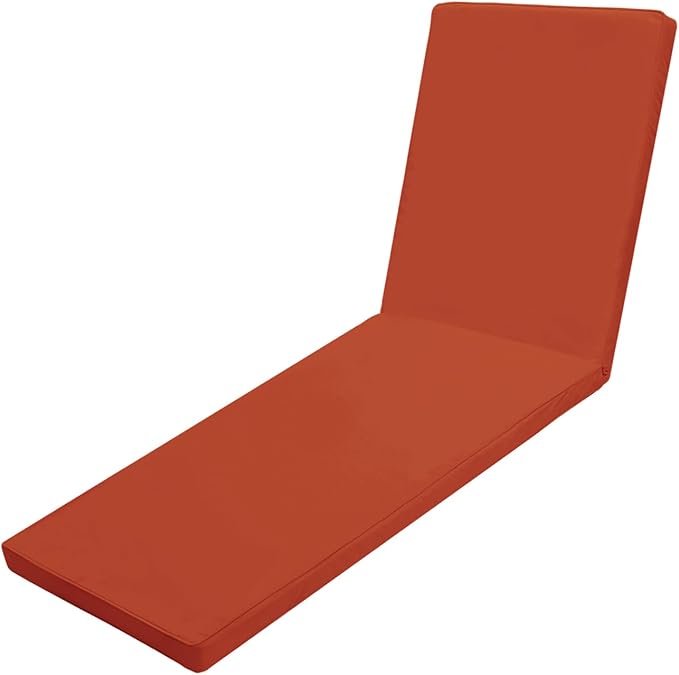 Outdoor Chaise Lounge Cushions for Patio, 72"x22"x3" Lounge Chair Cushions, Waterproof Replacement Seat Cushions for Outdoor Furniture