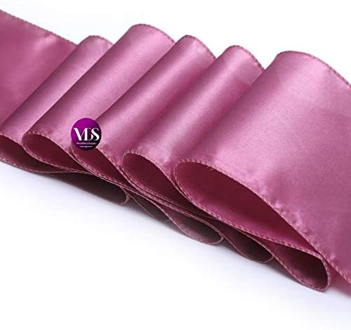 VDS Satin Chair Sashes Chair Cover Back Tie Sateen Bows Ribbon for Wedding Birthday Graduation Engagement Ceremony Event Party Banquet Venue Hotel All Dining Chair Decoration (300PC) (Dusty Pink)