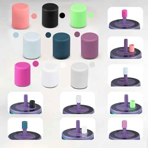 2 Pack Magnetic Straw Caps Compatible with Br?Mate All Era and Resa Tumblers, Silicone Straw Caps Toppers Compatible with Brumate Accessories, Covers Protectors BPA Free (Black)