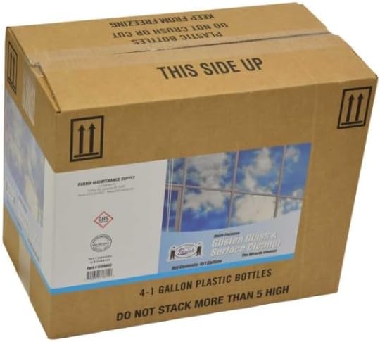 Parish Glisten Glass & Surface Cleaner for Streak-Free Windows, Case of 4 Gallons - NO Ammonia