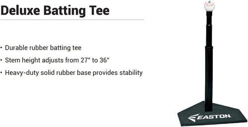 Easton | Deluxe Batting Tee | Adjustable Height for Baseball & Softball Training