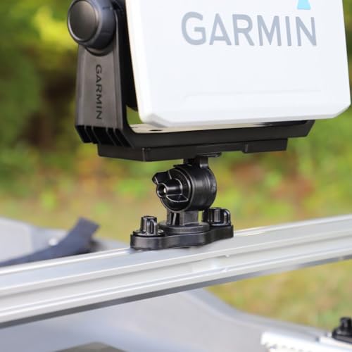 YakAttack Zero Play LockNLoad Track Mount & Rail Adapter | Heavy Duty Kayak Mounting Base for Fish Finders, Rod Holders & Accessories | Keep Kayak Fishing Accessories Secure | Made in USA