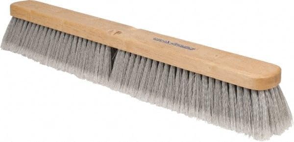 PRO SOURCE Fine-Sweep Push Broom Head with Threaded Wood Block: 24 inch Wide