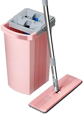 Mop with Bucket Squeeze Store House Cleaning Tools Floor Cleaner Lazy Mops Magic Pads