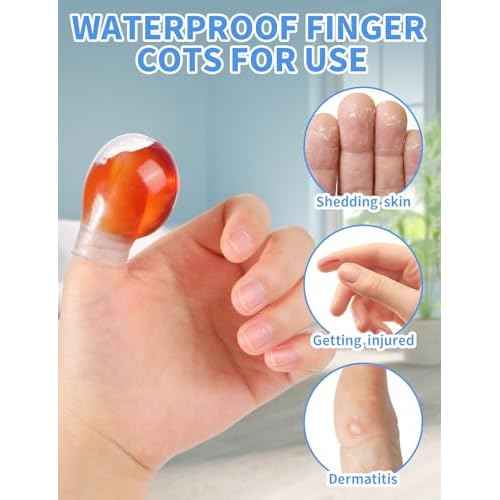 Waterproof Toe Cover Finger Protector, Reusable Silicone Nail Protector for Bathing, Pedicures, Manicures, Nail Care(5 Large 5 Small)