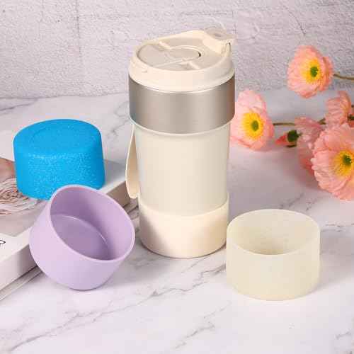 PATIKIL Silicone Boot, Bottom Sleeve Protector, Anti-Slip Protective Sleeve for Water Bottle, Car Travel Cup