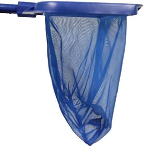 Swimline HYDROTOOLS 8040 Leaf Net for Inground Above Ground Pool Pond | Extra Large Skimmer Net Cleaning Tool & Ultra Fine Deep Mesh Bag | Durable Reinforced Plastic Frame | for Debris Bugs Pickup