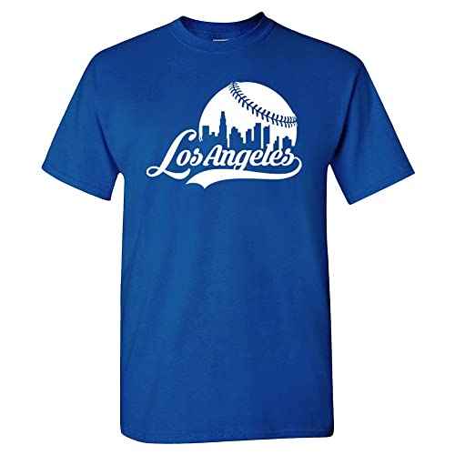 Xtreme Apparrel Cityscape Skyline Men's T-Shirt for Baseball Fans