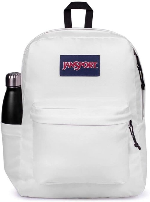 JanSport Superbreak Backpack - Durable & Lightweight Design | Stylish White Color