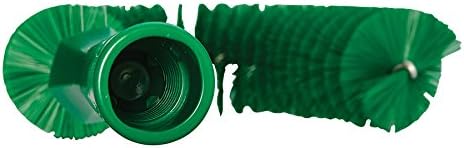 Vikan 53722 Hook Brush - 14.17-Inch Curved BPA-Free Pipe, Tube, and Gutter Cleaner, Compatible with Vikan Extension Poles, Green