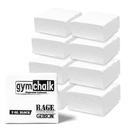 Rage Fitness Premium Gym Chalk, Pure Magnesium Carbonate Chalk for Excellent Grip, Weightlifting, Gymnastics, Rock Climbing - Block Chalk 1 LB