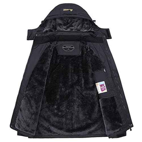 MOERDENG Women's Waterproof Ski Jacket Warm Winter Snow Coat Mountain Windbreaker Hooded Raincoat Jacket