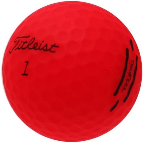 LostGolfBalls Recycled Titleist TruFeel Matte Red Golf Balls - Mint Condition, AAAAA Quality