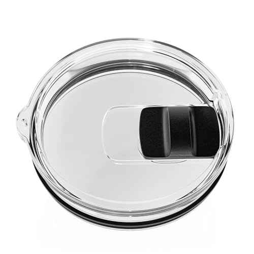 20 oz Tumbler Lid for YETI, Replacement Lid for YETI 20oz Tumbler & 10 oz Lowball, 10 oz Mug, Magnetic Spill Proof Cup Covers with Slide Switch, BPA Free (1 Pack)