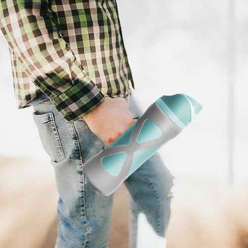 Silicone Water Bottle Boot for Owala 24 oz, Silicone Case with Handle, Anti-Slip Protective Sleeve Protector, Reduce Damage and Provide Comprehensive Protection for FreeSip(Grey)