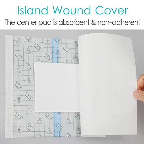 12"x15.7" Waterproof Shower Cover Incision Bandages for Large Wound with No Glue On The Center Adhesive Transparent Shower Protector Post Surgical Water Barrier Guard Pack of 7