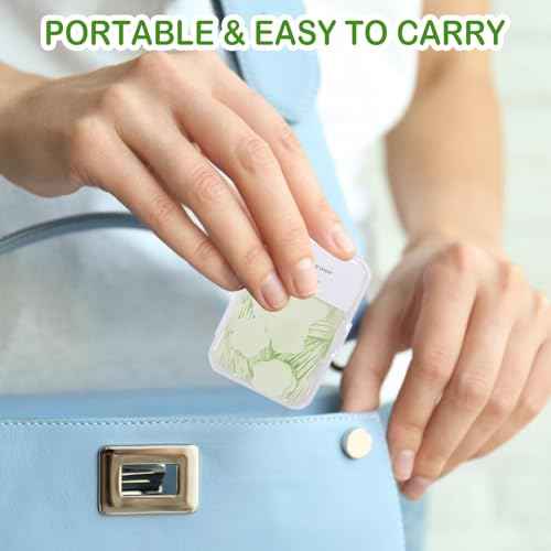 600PCS Portable Mini Soap Sheets ? Scented Disposable Hand Washing Paper, Travel-Friendly & Water-Soluble Soap for Camping, Hiking & Outdoor Use