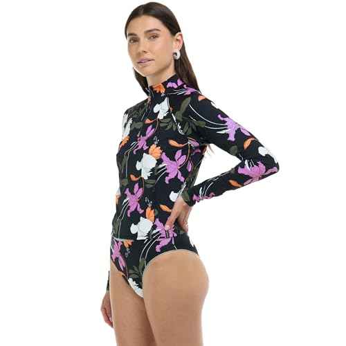 Body Glove Women's Standard Raelynn Long Sleeve Crop Top Rashguard