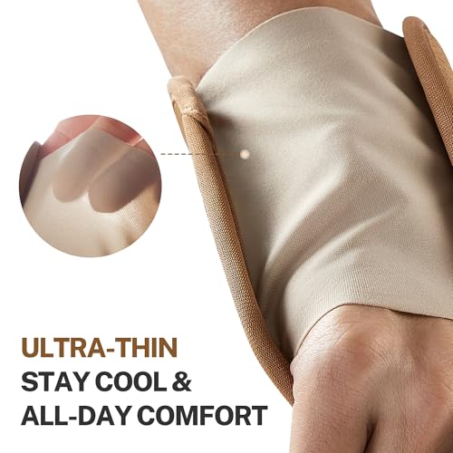 Carpal Tunnel Wrist Brace For Work With Splint and Palm Cushion, Wrist Pain Relief Support for Men and Women, Ideal for Carpal Tunnel, Tendinitis, Arthritis (Right Hand, L/XL)