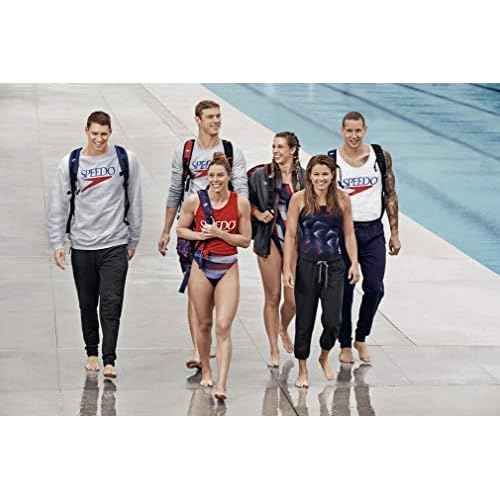 Speedo Women's Sweatshirt Full Zip Hooded Jacket Team Warm Up