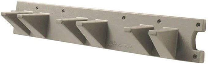 Suncast 6 Pack Wall Stud Mounted Garden Tool Hanger Organizer for Garage or Storage Space, 24 x 4.25 x 6 Inches, Holds Up to 6 Long Handled Tools