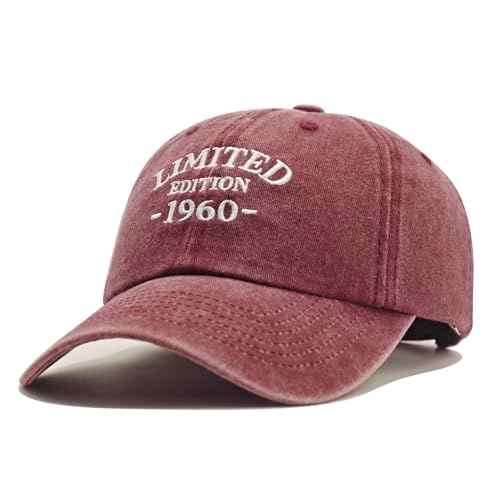 65th Birthday Gifts for Men Women, Happy 65th Birthday Decorations - Embroidered Baseball Caps Adjustable