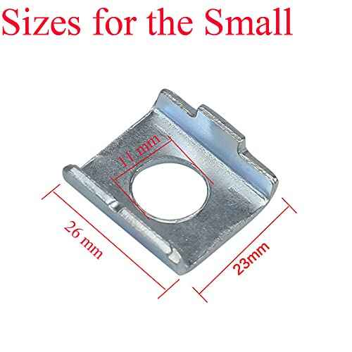 8 Pack Training Wheels Vertical Bracket for Children's Bicycle Stabiliser Support Bar Rod Locating Mount Plate Gasket 23mm+25mm Universal for Kids Bike Auxiliary Rubber Flash Mute Wheel