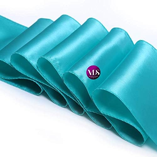 VDS Satin Chair Sashes Chair Cover Back Tie Sateen Bows Ribbon for Wedding Birthday Graduation Engagement Ceremony Event Party Banquet Venue Hotel All Dining Chair Decoration (150PC) (Teal)