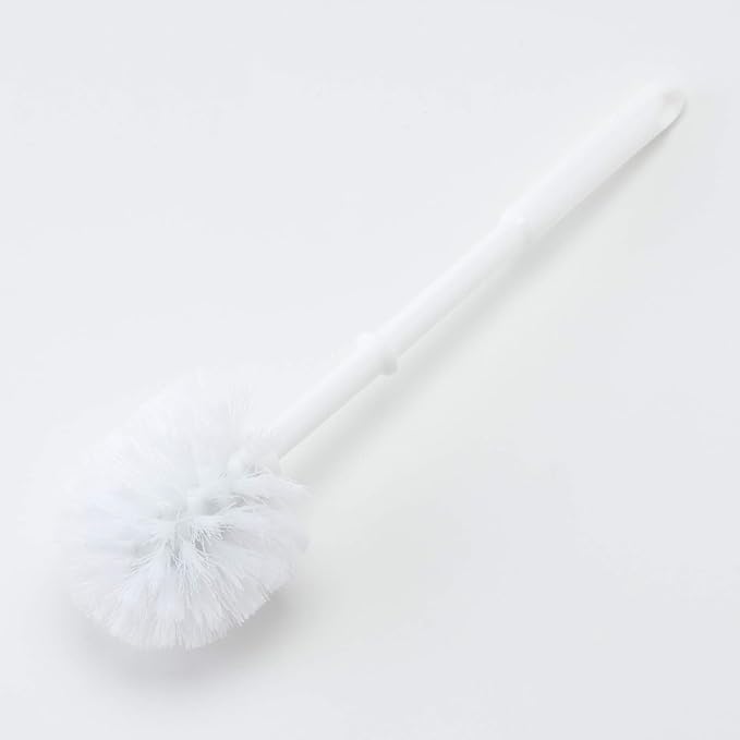 Sunart SAN812 Cute Miscellaneous Goods Lovely Pottery Duck Toilet Brush Stand with Toilet Brush Width 4.9 inches (12.5 cm), White
