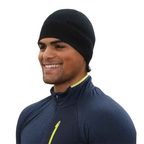 TrailHeads Men¡¯s Merino Wool Beanie - Winter Hat for Runners