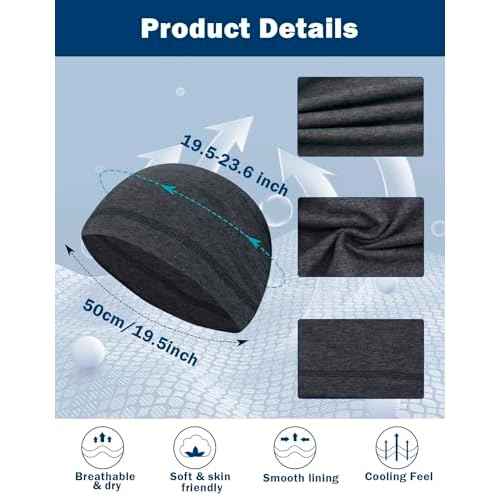 Cotton Skull Caps Lightweight Summer Beanie Hat Sleep Sleeping Slouchy Thin Hats Chemo Cap Running Helmet Liner