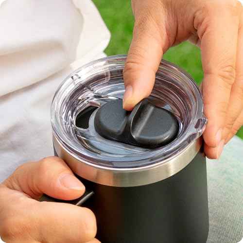 20 oz Stronghold Lid Replacement for YETI Rambler Travel Mug, Screw On Top Threaded Tumbler Twist Lid for Yeti 20oz Travel Mugs(Fits YETI Rambler 20 oz Travel Mug Only!)