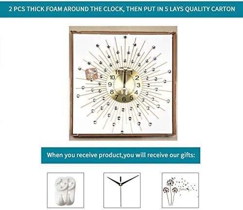 Large Wall Clocks for Living Room Decor Big Silent Wall Clock Battery Operated