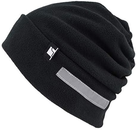 The Hat Depot Fleece Winter Functional Beanie Hat Cold Weather-Reflective Safety for Everyone Performance Stretch
