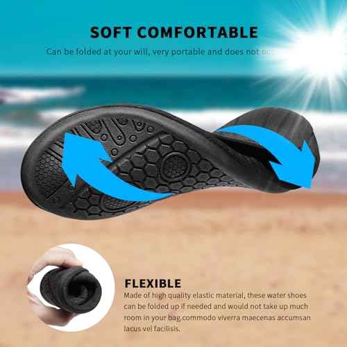 Racqua Water Shoes Swim Aqua Socks for Men Women