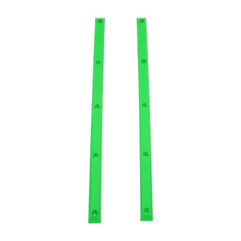VBESTLIFE 2Pcs Skateboard Rails Protector Wear-Resistant Flexible Ribs Bones Board Rails with Mount Screws(Green) Cycling