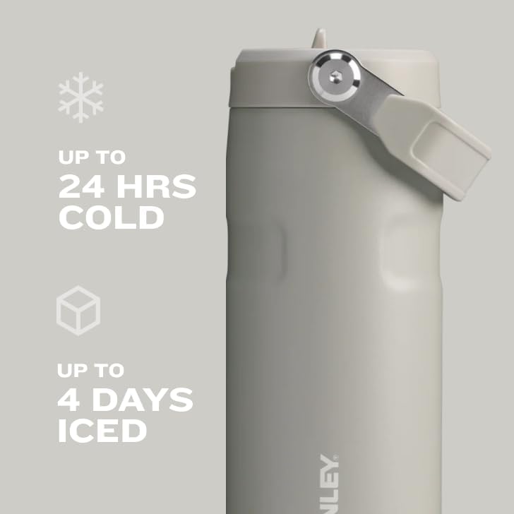 Stanley IceFlow 2.0 Water Bottle - 24 OZ Insulated Stainless Steel | Lightweight, Leak-Resistant, BPA-Free | Frost Finish